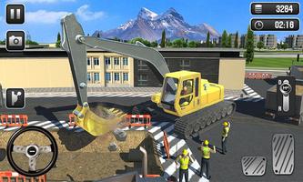 Excavator Breaker Game - Excavator Operator Affiche