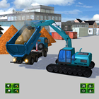 Road Construction Excavator Crane Driver Simulator icône