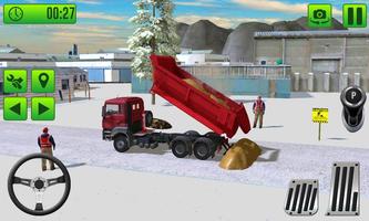 Road Construction Excavator Crane Driver Simulator Affiche