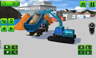 Road Construction Excavator Crane Driver Simulator capture d'écran 1