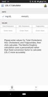 LDL Cholesterol Calculator постер