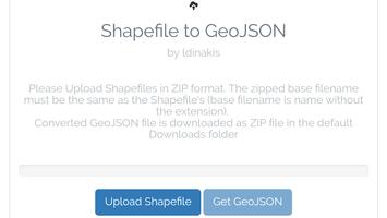 Shapefile to GeoJSON Converter screenshot 1