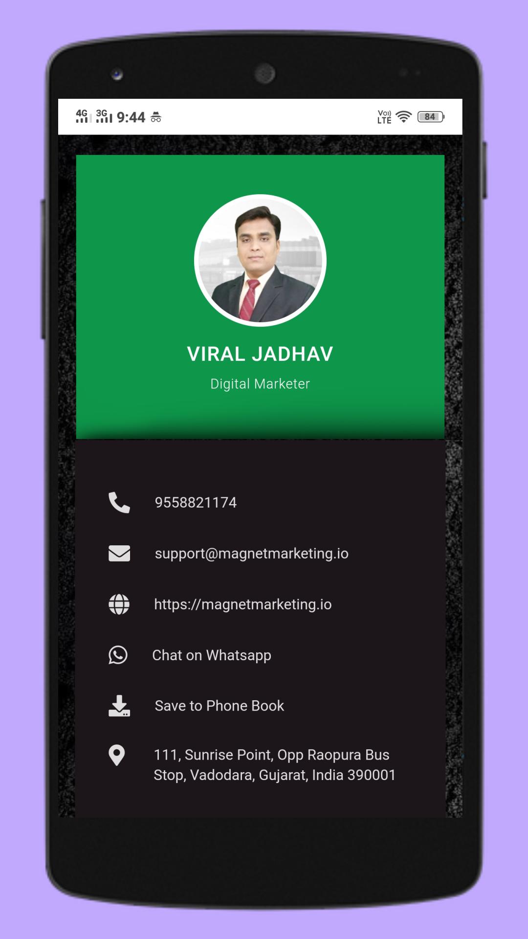 Digital Business Card No App / Switchit - Digital Business Card App