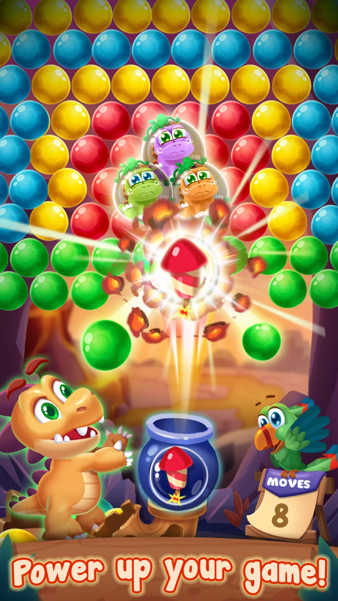 Dino Bubble Shooter Game