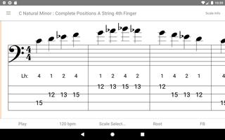 Scales for Bass Guitar اسکرین شاٹ 3