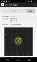 برنامه‌نما Easy GPS logger عکس از صفحه