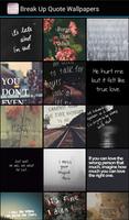 Break Up Quote Wallpapers captura de pantalla 1