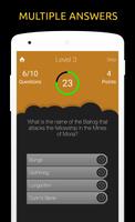 Fan Trivia Quiz for fans of The Lord of the Rings 스크린샷 1