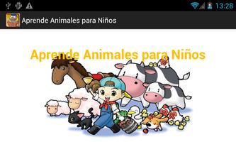 Learn Animals for kids โปสเตอร์