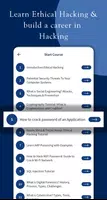 Learn Ethical Hacking تصوير الشاشة 1