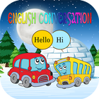 English conversation speaking and learning lessons icon