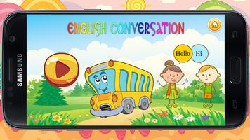 English conversation speaking and learning lessons poster