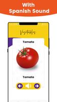 Learn vegetables Names in Spanish with Pictures capture d'écran 3