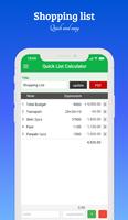 Quick List Calculator اسکرین شاٹ 2