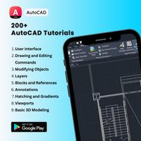 AutoCAD Tutorials App - 2024 Plakat