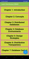 Learn Distributed DBMS capture d'écran 1