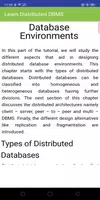 Learn Distributed DBMS capture d'écran 2