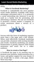 Learn Social Media Marketing capture d'écran 3