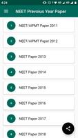 NEET Previous Year Solved Paper capture d'écran 1