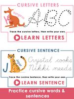 Learn Cursive Writing for Kids capture d'écran 1