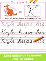 Learn Cursive Writing for Kids capture d'écran 3