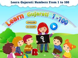 Gujarati For Kids - Read & Write Numbers 1-100 Plakat