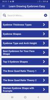 Poster Learn Drawing Eyebrows Easy