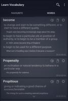 Learn Vocabulary capture d'écran 2