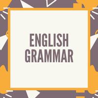 Poster how to use english grammar