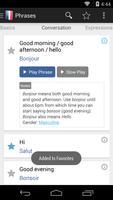 Learn French Phrasebook Screenshot 1