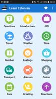 Apprendre l'estonien pour communiquer et voyager Affiche