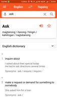 English To Tagalog Dictionary Plakat