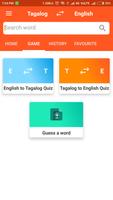 English To Tagalog Dictionary capture d'écran 1