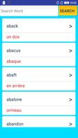 English To French Dictionary الملصق