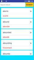 English To French Dictionary capture d'écran 1