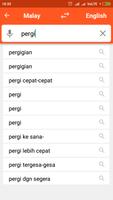 English To Malay Dictionary capture d'écran 1