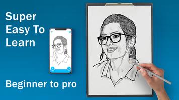 how to Draw Indian Actors art-poster