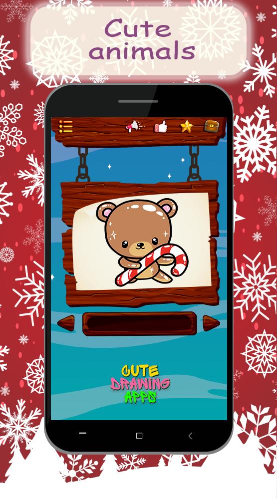 Lernen Weihnachtszeichnungen Kawaii 19 Zeichnen Fur Android Apk Herunterladen