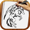 Apprendre Comment Dessiner Tatouages du Loups