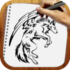 Learn to Draw Wolves Tattoo icon