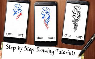 Learn to Draw Wolves Tattoo screenshot 2