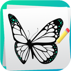 Learn  to Draw Butterfly ikona