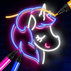 Glow Drawing Step By Step With Doodle Art icono