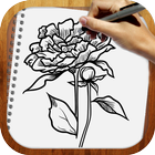 Apprendre à Dessiner des Fleurs Tatouage icône
