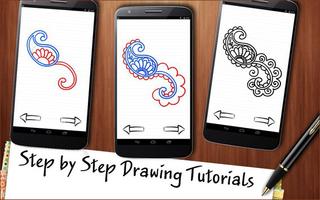 Learn to Draw Henna Tattoo ภาพหน้าจอ 2