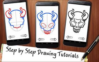 Learn to Draw Skulls Tattoo โปสเตอร์