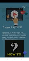 HOW TO: Learning videos App on How to do anything Affiche