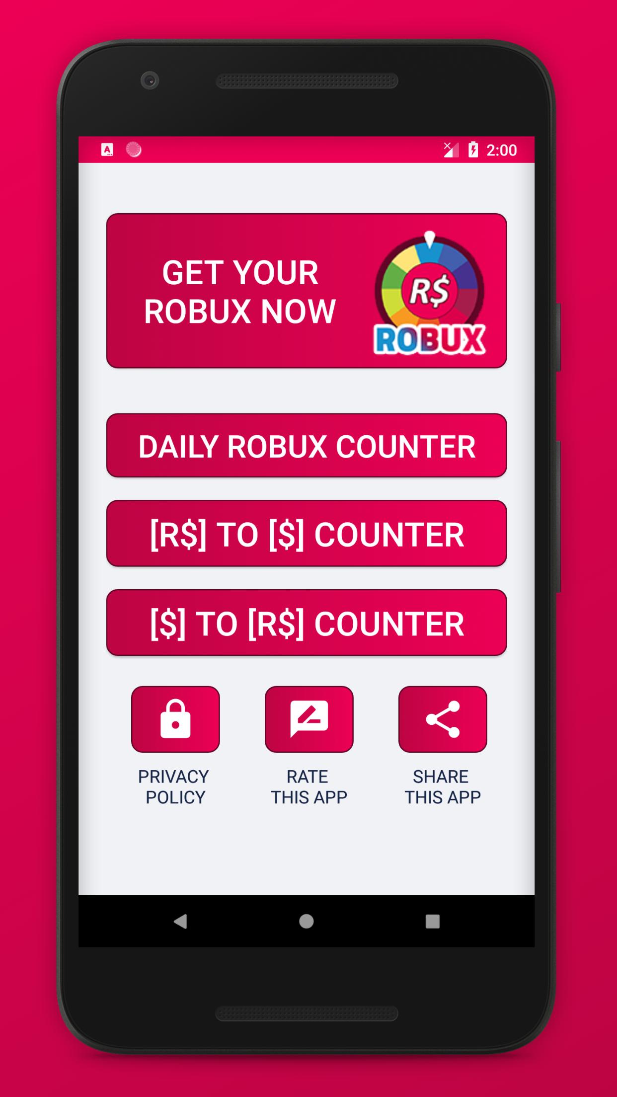 Free Robux Spin Wheel New Rbx Calc Counter For Android Apk