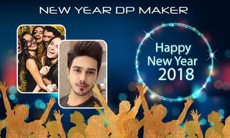 Happy new year 2019 / 2019 dp maker الملصق