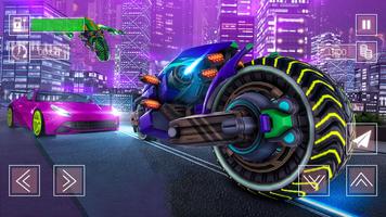 Flying Bike Future City Mayhem تصوير الشاشة 2